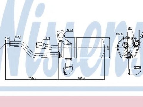 Uscator,aer conditionat FORD FOCUS II (DA) (2004 - 2012) NISSENS 95449 piesa NOUA