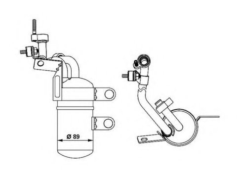 Uscator,aer conditionat FORD FOCUS II Limuzina (DA) (2005 - 2016) NRF 33290 piesa NOUA