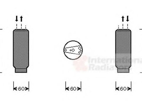 Uscator,aer conditionat HONDA ACCORD Mk IV (CB), HONDA ACCORD Mk IV cupe (CB, CC), HONDA ACCORD Mk IV combi (CB) - VAN WEZEL 2500D117