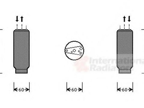 Uscator,aer conditionat HONDA ACCORD Mk V (CC, CD), HONDA ACCORD Mk V combi (CE), HONDA ODYSSEY (RA) - VAN WEZEL 2500D101