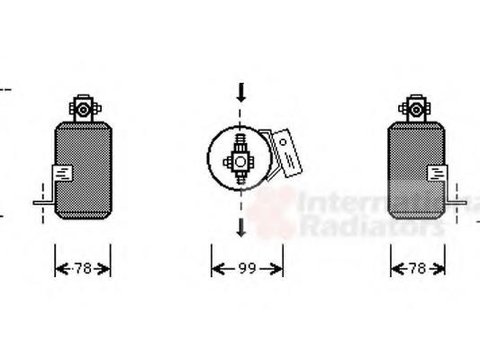 Uscator,aer conditionat JEEP WAGONEER (XJ) - VAN WEZEL 2100D015