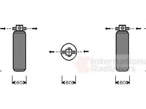 Uscator,aer conditionat KIA SPORTAGE (K00) - VAN WEZEL 8300D028