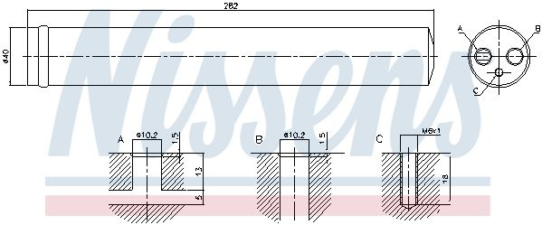 Uscator aer conditionat # Land rover Lr4 2009 2010 2011 2012 2013 2014 2015 2016 2017 2018 2019 2020 2021 2022 2023 2024 2025 # 95525 # NISSENS
