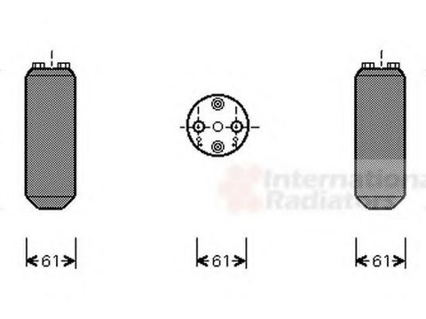 Uscator,aer conditionat MAZDA 30X (EC), MAZDA 626 Mk V (GF), MAZDA 626 Mk V hatchback (GF) - VAN WEZEL 2700D150