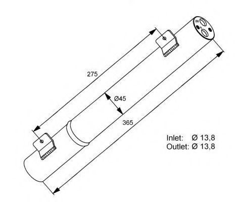 Uscator,aer conditionat MERCEDES A-CLASS (W169) (2004 - 2012) NRF 33308 piesa NOUA