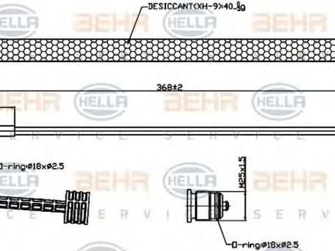 Uscator aer conditionat MERCEDES-BENZ C-CLASS T-Model (S204) - Cod intern: W20092727 - LIVRARE DIN STOC in 24 ore!!!