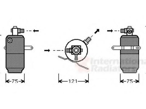 Uscator,aer conditionat MERCEDES-BENZ SLK (R170) - VAN WEZEL 3000D293