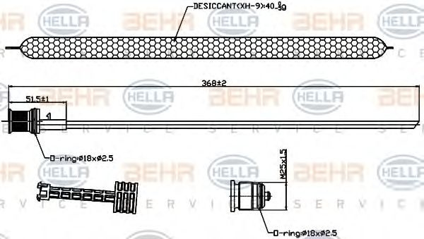 Uscator aer conditionat MERCEDES C/E-CLASS 07- VW T5 09- - Cod intern: W20092727 - LIVRARE DIN STOC in 24 ore!!!