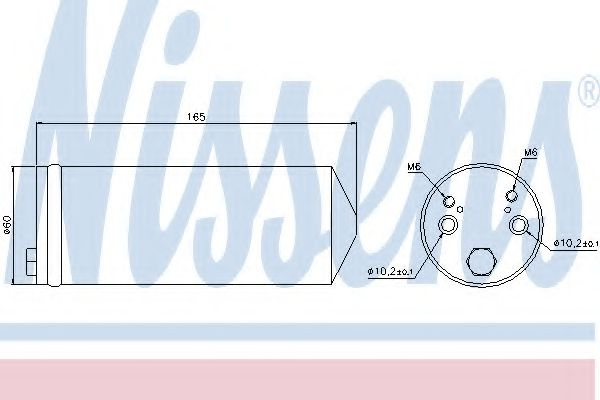 Uscator,aer conditionat MITSUBISHI L 200 (K7_T, K6_T) (1996 - 2007) NISSENS 95413