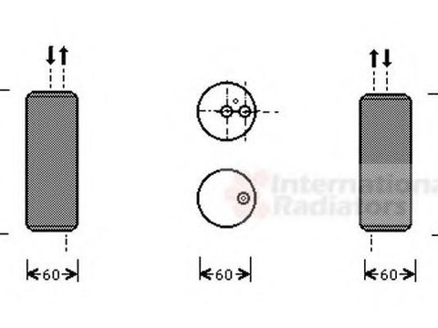 Uscator,aer conditionat NISSAN ALMERA TINO (V10), NISSAN SENTRA II hatchback (N16), NISSAN SENTRA II (N16) - VAN WEZEL 1300D082