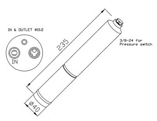Uscator,aer conditionat NISSAN ALMERA TINO (V10) (1998 - 2006) NRF 33224 piesa NOUA
