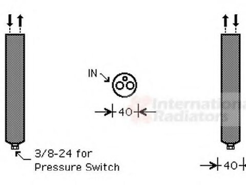 Uscator,aer conditionat NISSAN ALMERA TINO (V10), NISSAN SENTRA II hatchback (N16), NISSAN SENTRA II (N16) - VAN WEZEL 1300D267