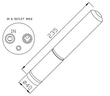 Uscator,aer conditionat NISSAN MURANO (Z50) (2003 - 2016) NRF 33225 piesa NOUA