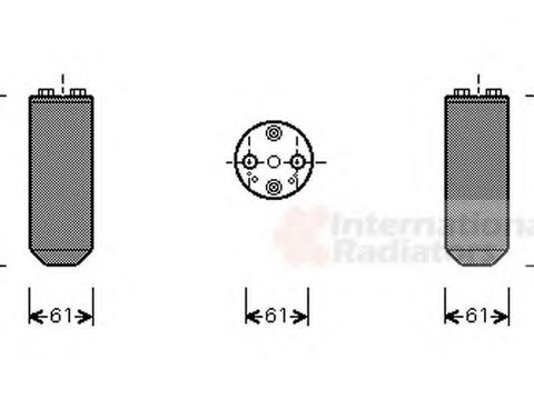 Uscator,aer conditionat NISSAN NX/NXR (B13) - VAN WEZEL 1300D207