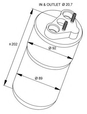 Uscator,aer conditionat NISSAN PRIMASTAR platou / sasiu (2002 - 2006) NRF 33318 piesa NOUA