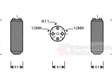 Uscator,aer conditionat NISSAN PRIMERA (P11), NISSAN PRIMERA Hatchback (P11), NISSAN PRIMERA Break (WP11) - VAN WEZEL 1300D187