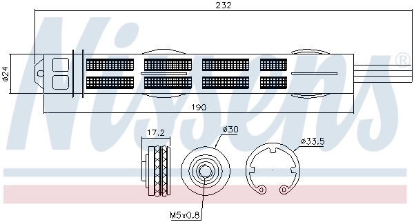 Uscator aer conditionat Nissens OPEL COR