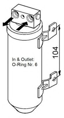 Uscator,aer conditionat OPEL CORSA B (73, 78, 79) (1993 - 2002) NRF 33053 piesa NOUA