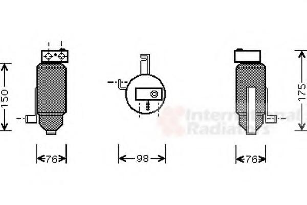 Uscator,aer conditionat PEUGEOT 106 Mk II (1) - VAN WEZEL 4000D059