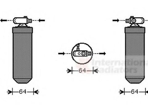 Uscator,aer conditionat PEUGEOT 205 (741A/C), PEUGEOT 205 Cabriolet (741B, 20D), PEUGEOT 205 Mk II (20A/C) - VAN WEZEL 4000D303