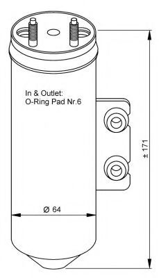 Uscator,aer conditionat PEUGEOT 206 CC (2D) (2000 - 2016) NRF 33198 piesa NOUA