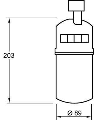 Uscator aer conditionat ~ SCENIC II (JM0/1_) 1.4 (JM0B, JM0H, JM1A) microbus 1,390 98 benzina ~ AD 275 000S ~ MAHLE ORIGINAL