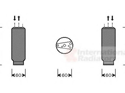 Uscator,aer conditionat TOYOTA COROLLA hatchback (_E10_), TOYOTA COROLLA Liftback (_E10_), TOYOTA COROLLA Wagon (_E10_) - VAN WEZEL 5300D024