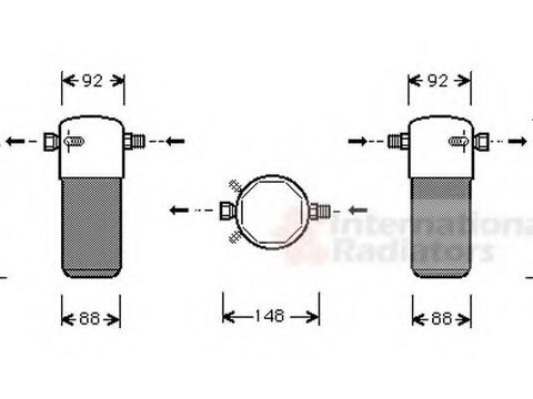 Uscator,aer conditionat VOLVO 240 limuzina (P242, P244), VOLVO 240 Break (P245) - VAN WEZEL 5900D100