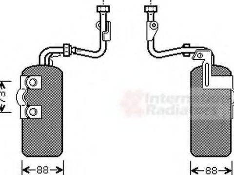 Uscator,aer conditionat VOLVO S40 II limuzina (MS), VOLVO V50 combi (MW), VOLVO C70 II Cabriolet - VAN WEZEL 5900D126