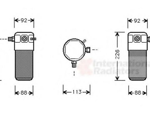 Uscator,aer conditionat VOLVO S90 limuzina, VOLVO V90 combi - VAN WEZEL 5900D105