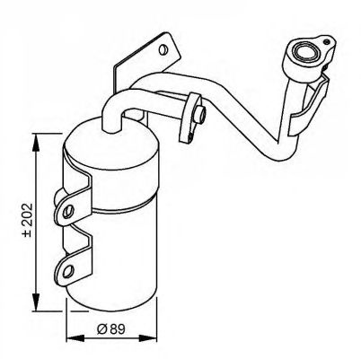 Uscator aer conditionat VOLVO V40 hatchback - Cod 