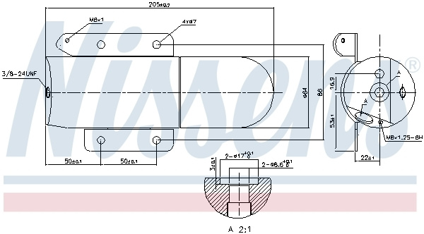 Uscator aer conditionat # Vw Jetta 2000 2001 2002 2003 2004 2005 # 95507 # NISSENS