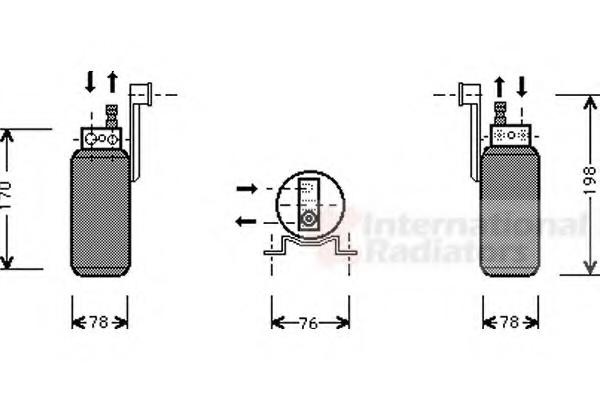 Uscator,aer conditionat VW SHARAN (7M8, 7M9, 7M6), FORD GALAXY (WGR), SEAT ALHAMBRA (7V8, 7V9) - VAN WEZEL 1800D296