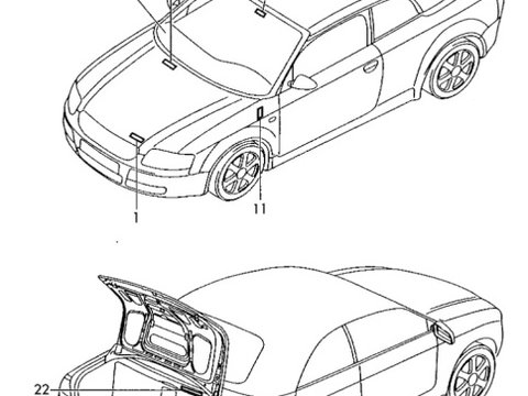 Usita rezervor Audi A4 8E 2002 2003 Avant / Sedan OEM 8E0010184H