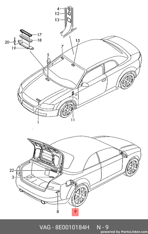 Usita rezervor Audi A4 B6 1.9 TDI 2002 AWX OEM 8E0