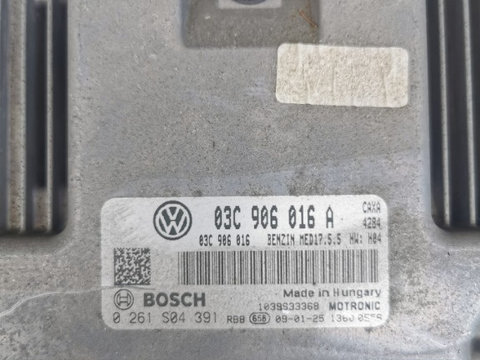 Vând calculator motor vw golf 6 1.4 tsi tip CAXA cod 03c 906 016 A an 2011