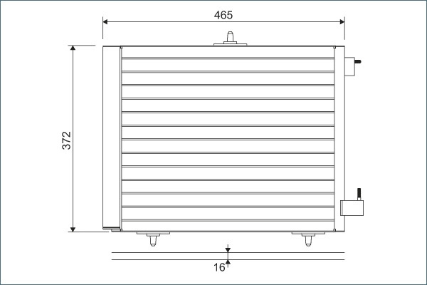 VALEO Condensator, climatizare 814095 pentru DS DS 3 (SA_) 2015 2016 2017 2018 2019