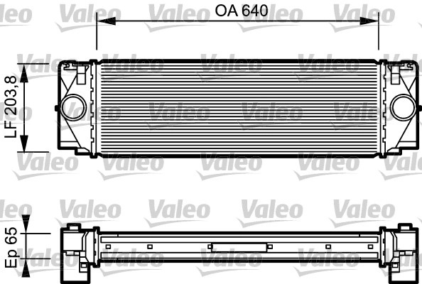 VALEO Intercooler, compresor 817994 la masina MERCEDES-BENZ SPRINTER 3,5-t bus (B906) 2006 2007 2008 2009 2010 2011 2012 2013 2014 2015 2016 2017 2018