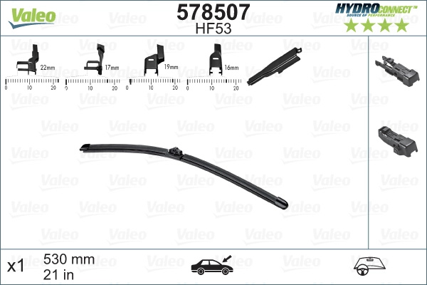 VALEO lamela stergator 578507 pentru mas