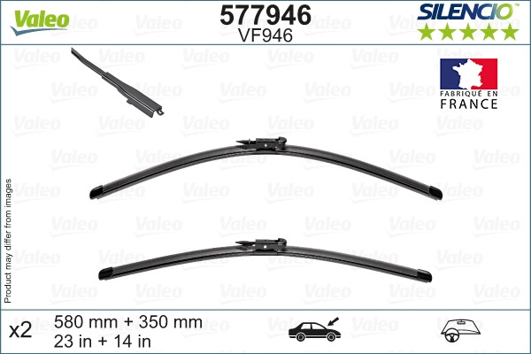VALEO lamela stergator montare fata 5779