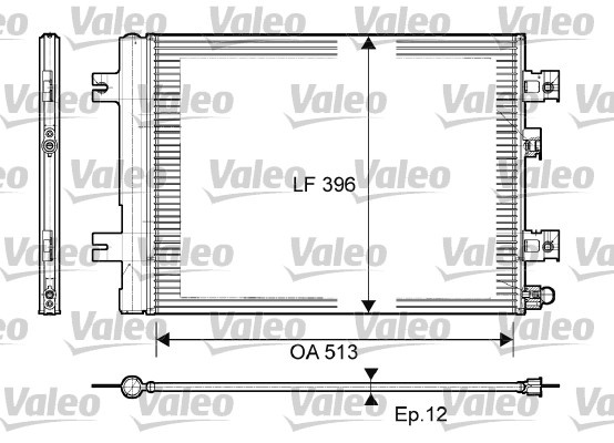 Valeo radiator ac/ dacia logan,sandero