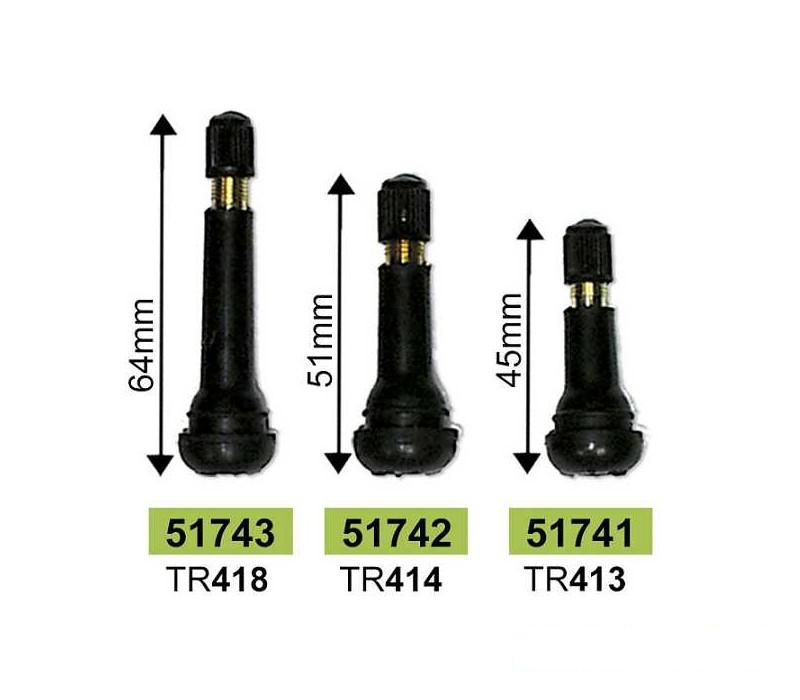 Valve pentru anvelope tr413 45mm - set 100buc jbm Universal, Audi A3 Sportback (2004-2008) [8PA], VW Passat B5(1996-2005)