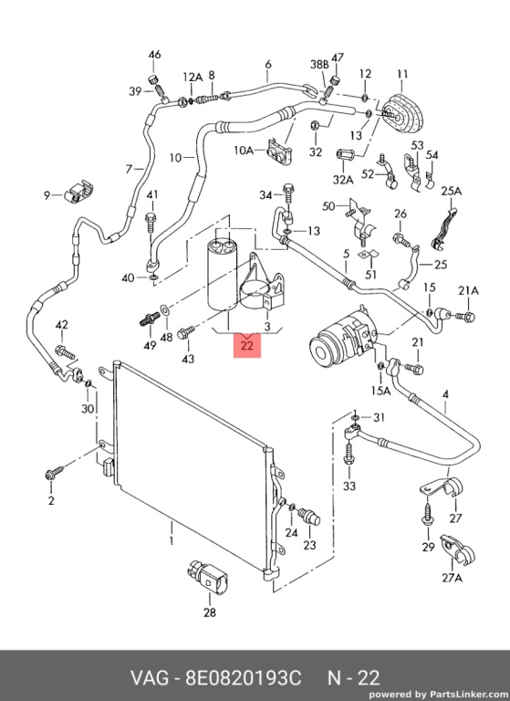 Vaporizator AC Audi A4 B6 1.9 TDI 2002 AWX OEM 8E0820193C