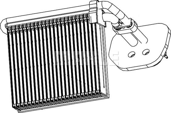 Vaporizator aer conditionat FORD S-MAX (WA6), Dubita, 05.2006 - 12.2014 MAHLE AE 99 000P