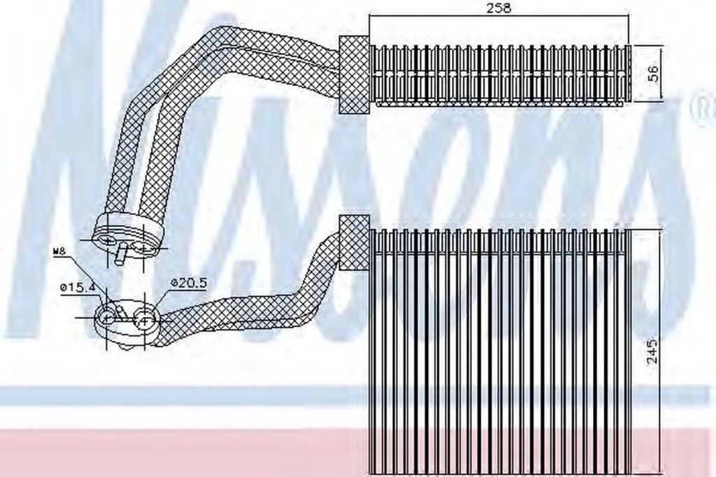 Vaporizator evaporator clima AUDI A4 8EC B7 NISSEN