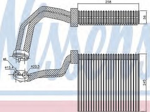 Vaporizator evaporator clima AUDI A4 8EC B7 NISSENS 92293