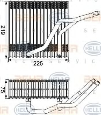 Vaporizator evaporator clima AUDI TT 8N3 HELLA 8FV351210541