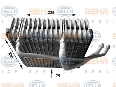 Vaporizator evaporator clima AUDI TT Roadster 8N9 HELLA 8FV351210771