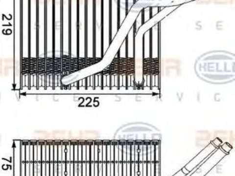 Vaporizator evaporator clima AUDI TT Roadster 8N9 HELLA 8FV351210541