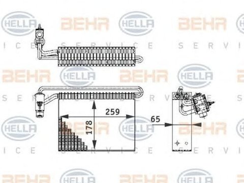 Vaporizator evaporator clima BMW 3 Cabriolet E46 HELLA 8FV351210721